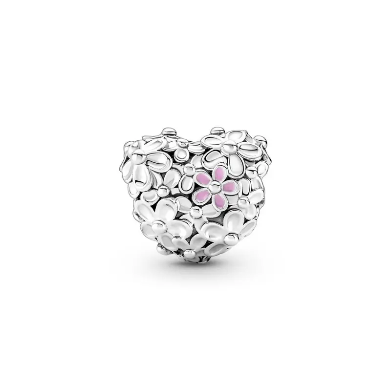Pandora Hartbedel Madeliefje met Tekst Mum zilver 791155C01