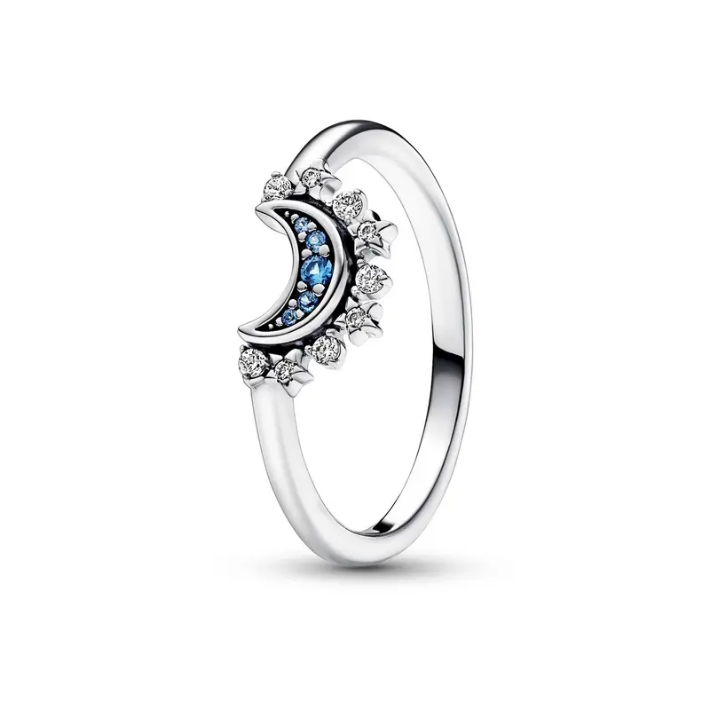Pandora Hemels Blauwe Sprankelende Sterrenring zilver 192675C01