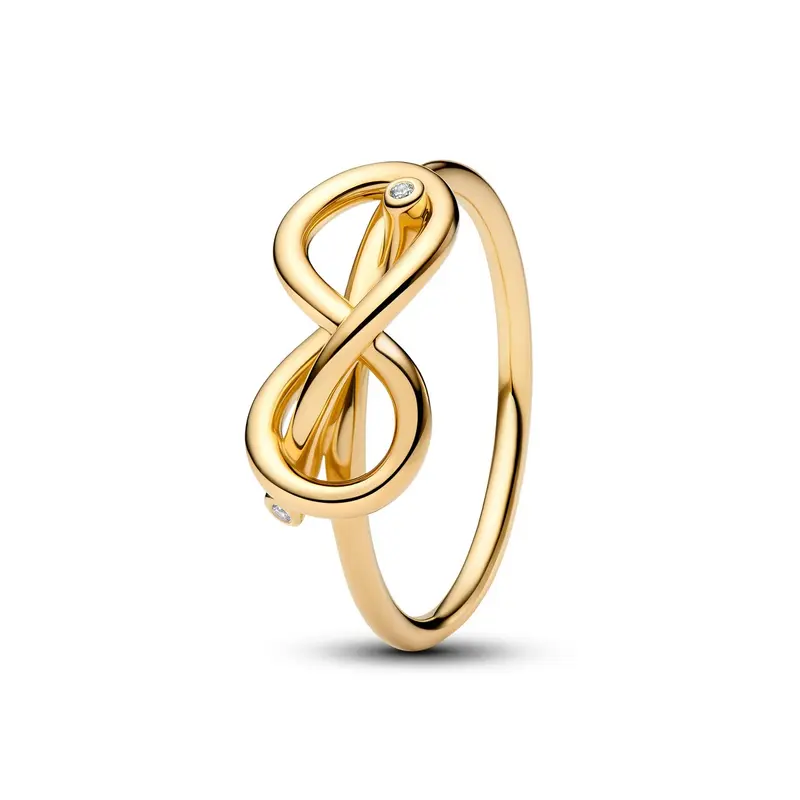 Pandora Infinity Knot-ring goudverguld 163759C01