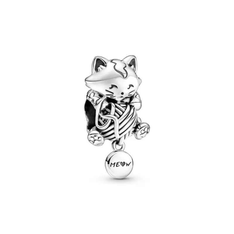 Pandora Kitten & Bol Wol Bedel zilver 799535C00