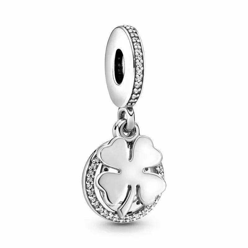 Pandora Klavertjevier Hangende Bedel zilver 792089CZ