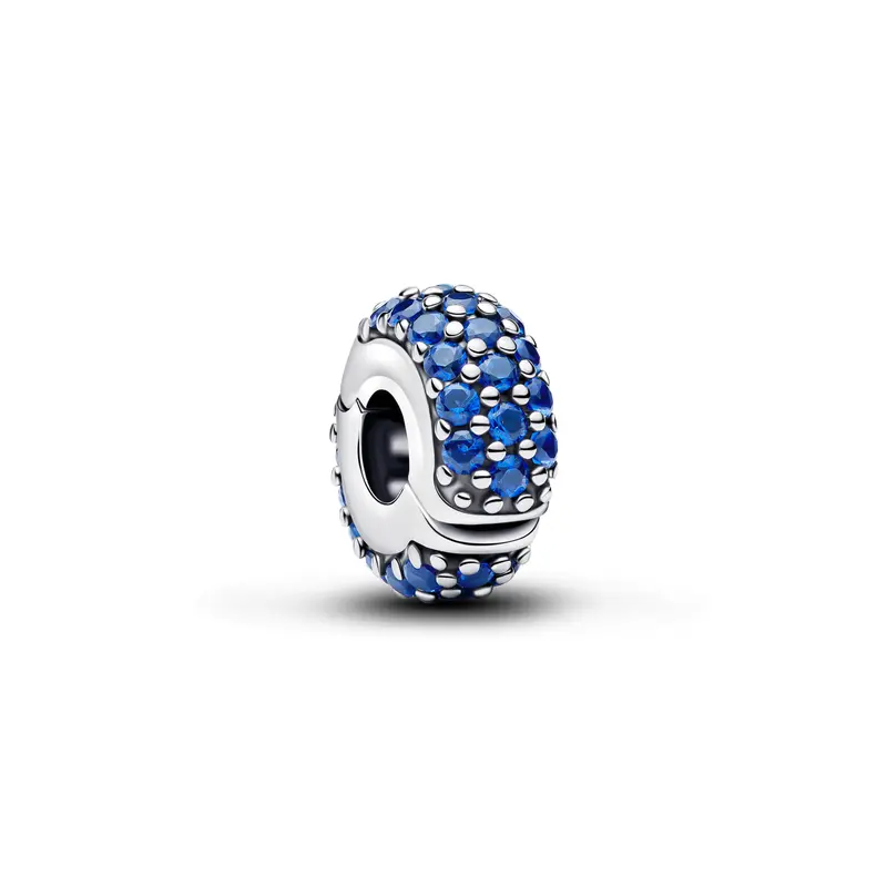 Pandora Koningsblauwe Steen Clip Bedel zilver 794700C01