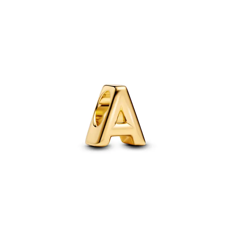 Pandora Letter A Alfabetbedel goudverguld 763947C00