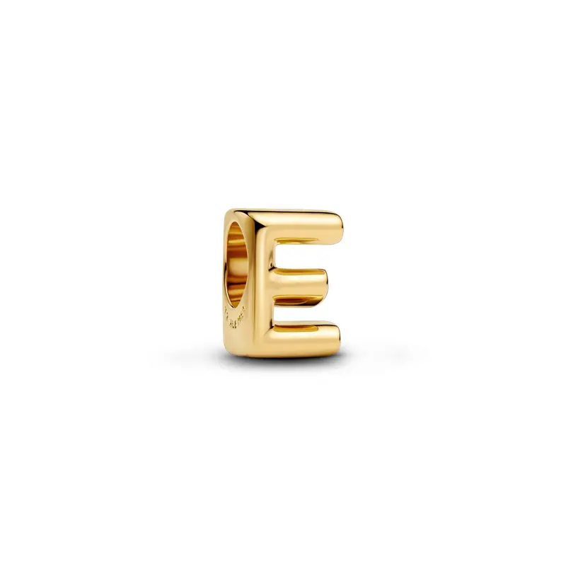 Pandora Letter E Alfabetbedel goudverguld 763951C00
