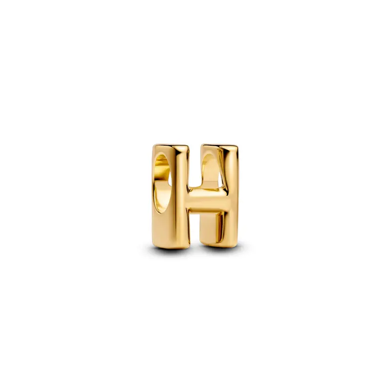 Pandora Letter H Alfabetbedel goudverguld 763954C00