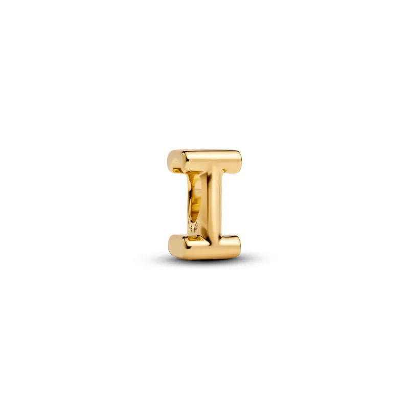 Pandora Letter I Alfabetbedel goudverguld 763955C00