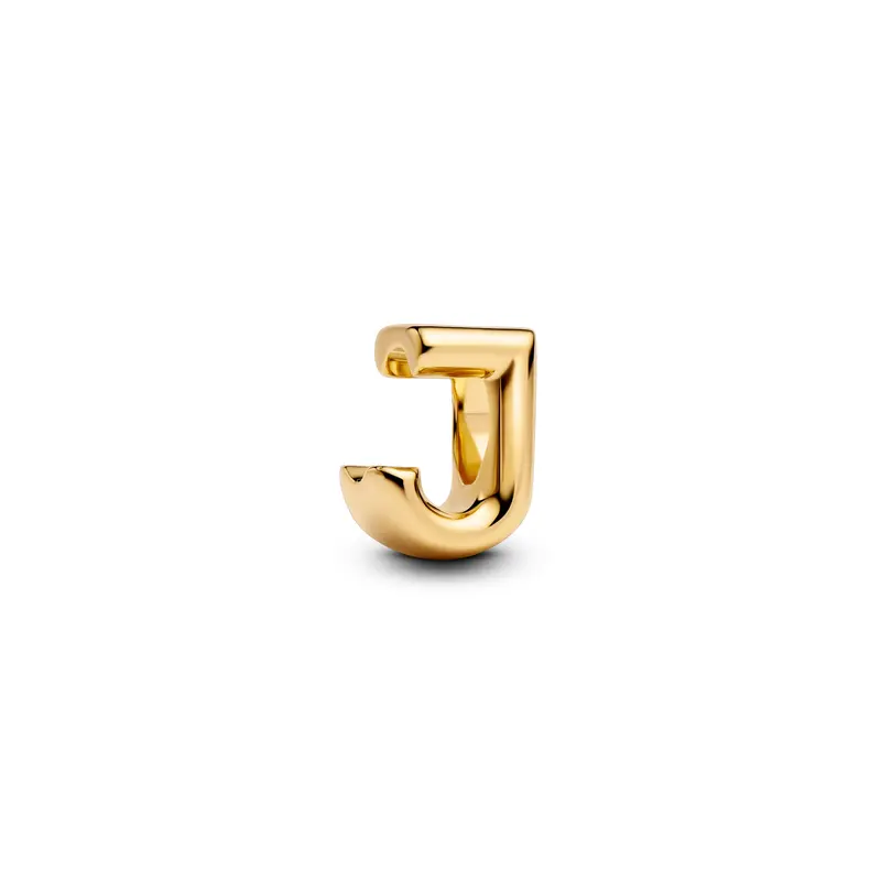 Pandora Letter J Alfabetbedel goudverguld 763956C00