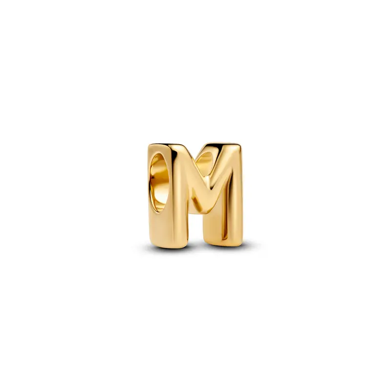 Pandora Letter M Alfabetbedel goudverguld 763959C00