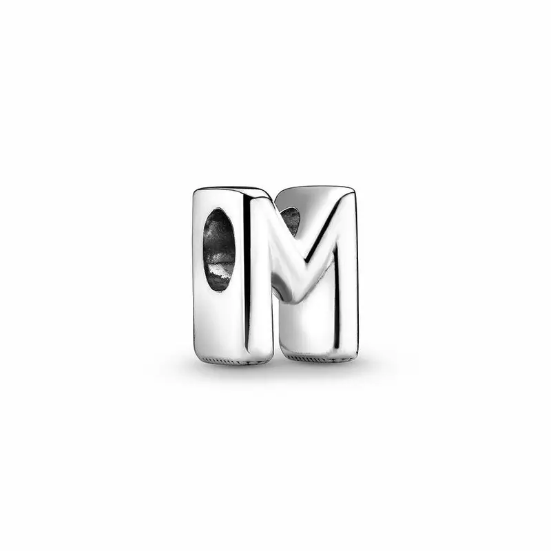 Pandora Letter M Alfabetbedel zilver 797467