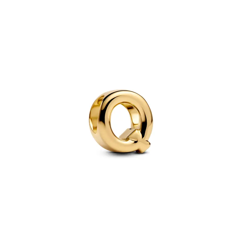 Pandora Letter Q Alfabetbedel goudverguld 763963C00