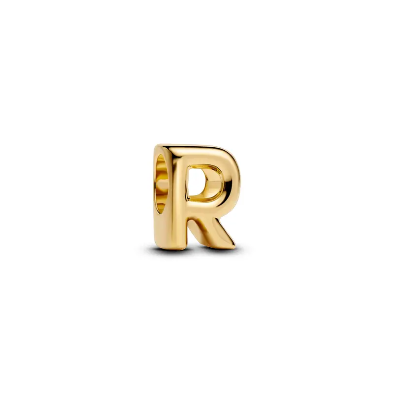Pandora Letter R Alfabetbedel goudverguld 763964C00