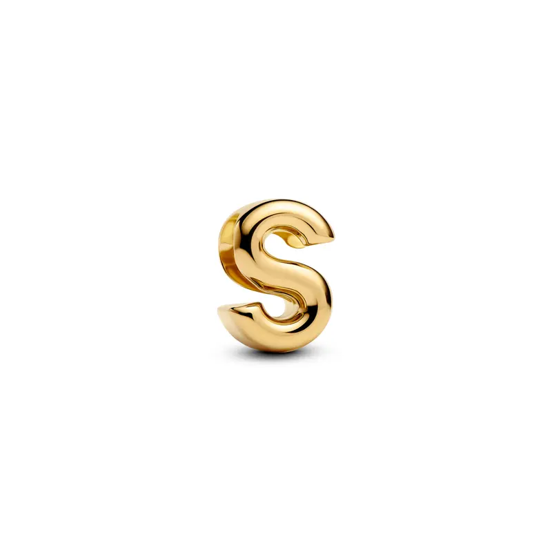 Pandora Letter S Alfabetbedel goudverguld 763965C00