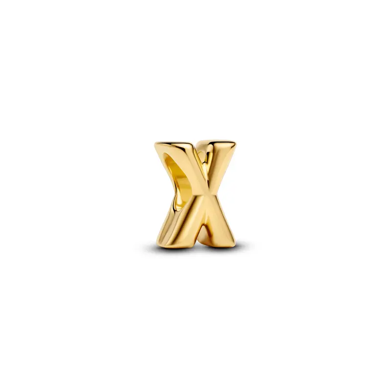 Pandora Letter X Alfabetbedel goudverguld 763970C00