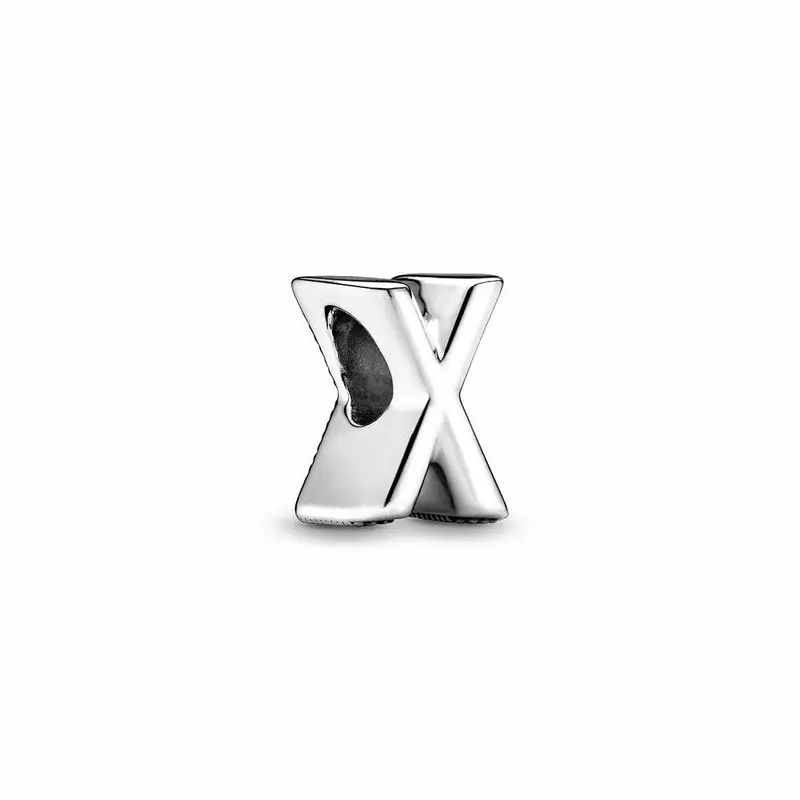 Pandora Letter X Alfabetbedel zilver 797478