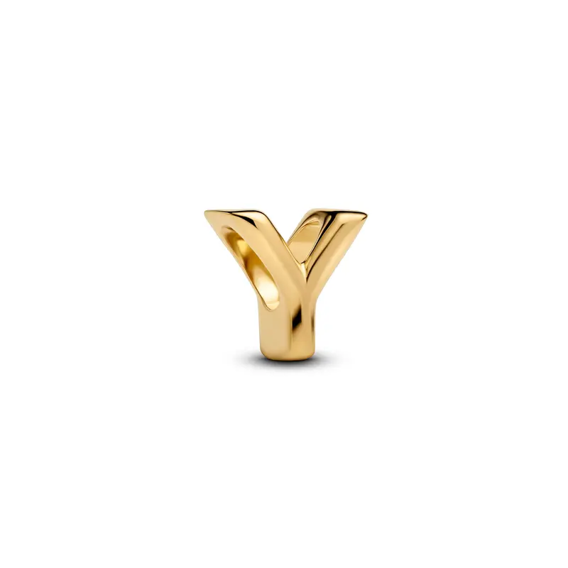 Pandora Letter Y Alfabetbedel goudverguld 763971C00