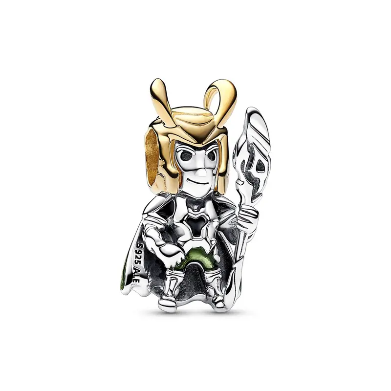 Pandora Marvel bedel Loki bicolor zilver en goudverguld 762764C01