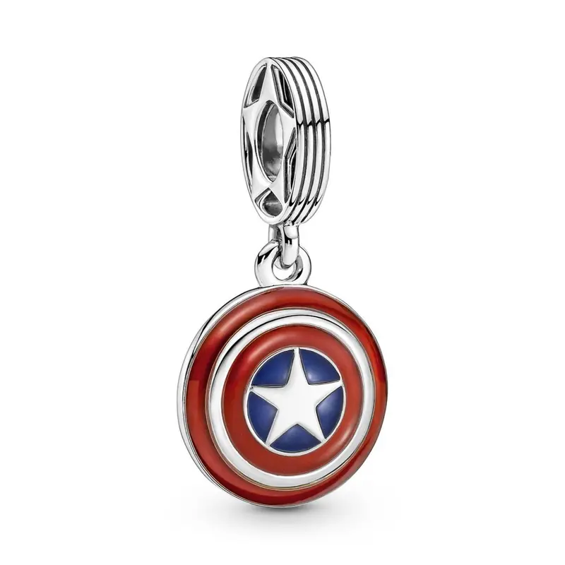 Pandora Marvel The Avengers Captain America Schild Hangende Bedel zilver 790780C01