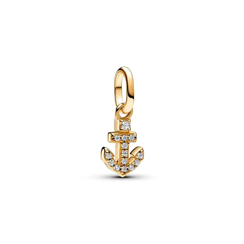 Pandora ME Anker Mini Hangende Bedel goudverguld 763369C01