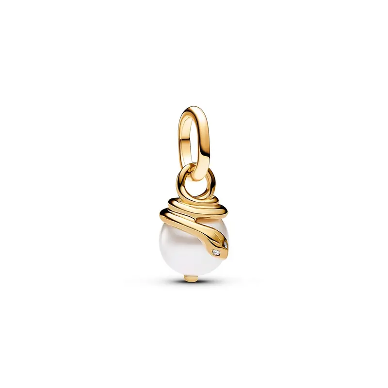 Pandora ME Slang Parelmoer Mini Hangende Bedel goudverguld 763375C01