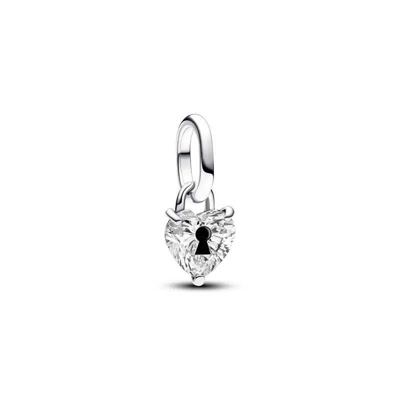 Pandora ME sleutelgat hart hangende minibedel zilver 793086C01