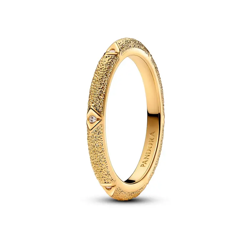 Pandora ME Textuur & Stenen Ring goudverguld 163322C01