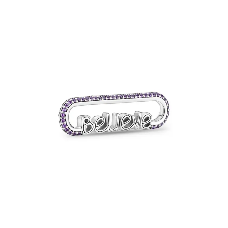 Pandora ME Woordvormige Stylingschakel Paars zilver 790767C01