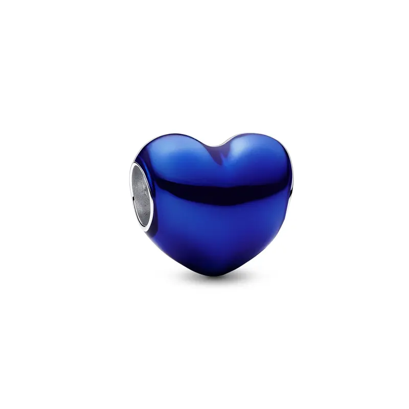 Pandora Metallic Blauwe Hart Bedel zilver 793337C05