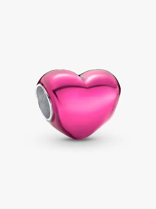 Pandora Metallic Roze Hart Bedel zilver 793337C03