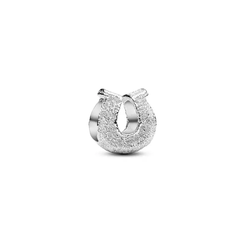 Pandora Minibedel getextureerd hoefijzer zilver 794056C00