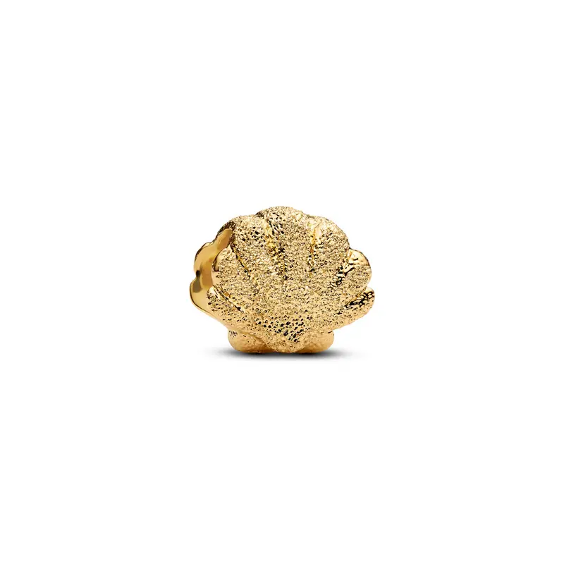 Pandora Minibedel getextureerde schelp goudverguld 764057C00