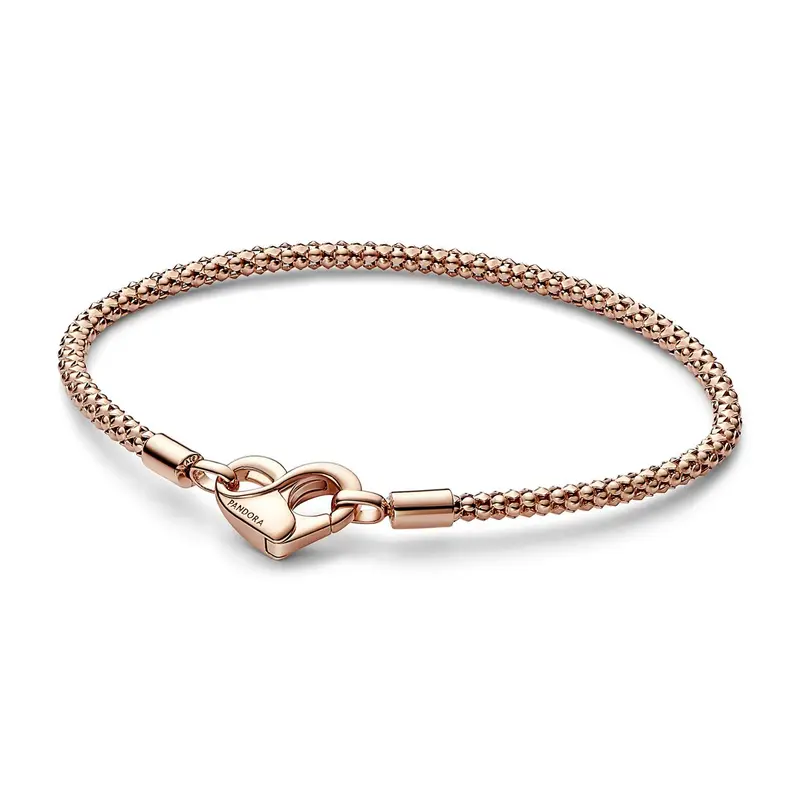 Pandora Moments Schakelarmband met Studs roségoudverguld 582731C00