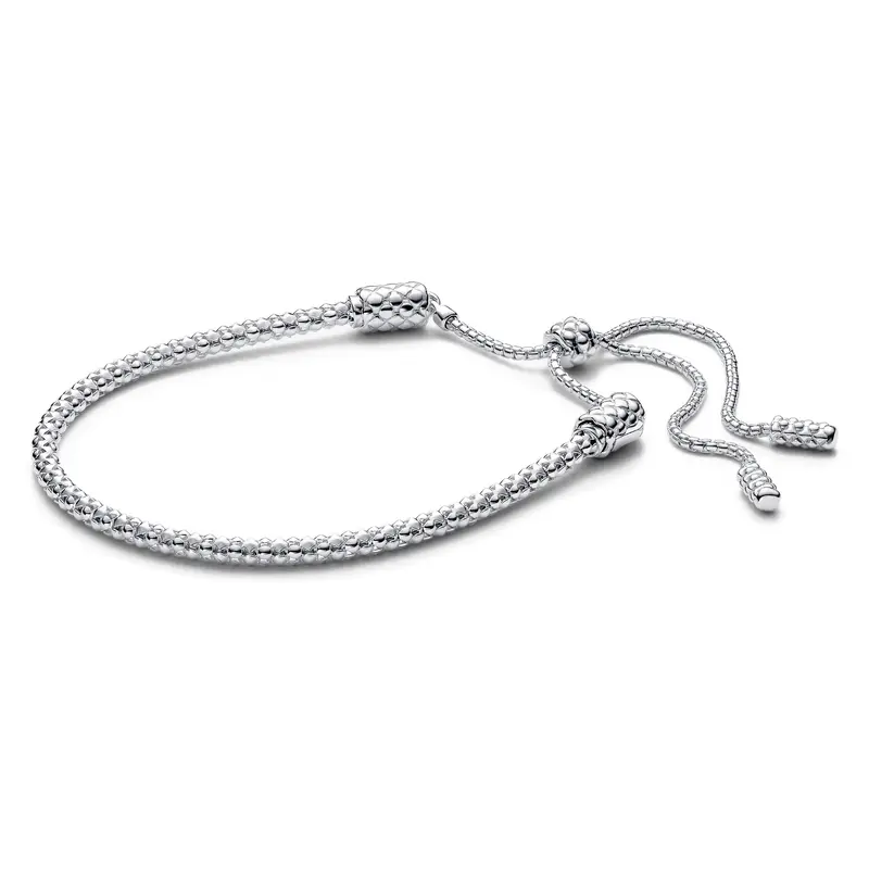 Pandora Moments schuifarmband met studded schakels zilver 593090C00