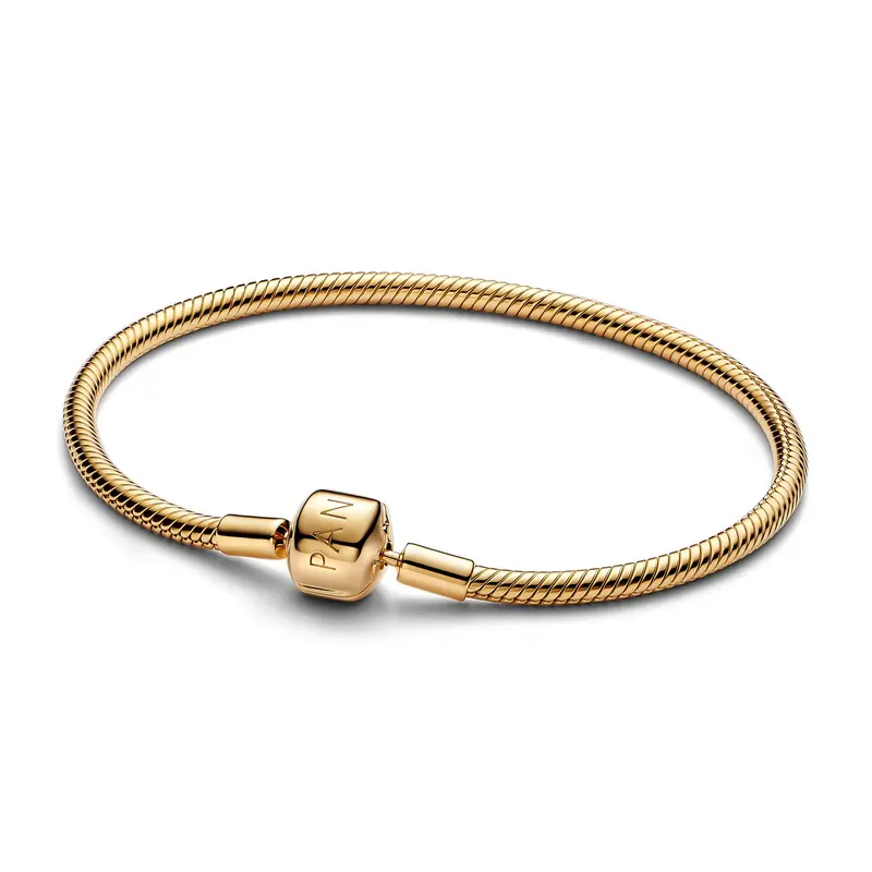Pandora Moments Snake-armband met Cilindersluiting goudverguld 563390C00