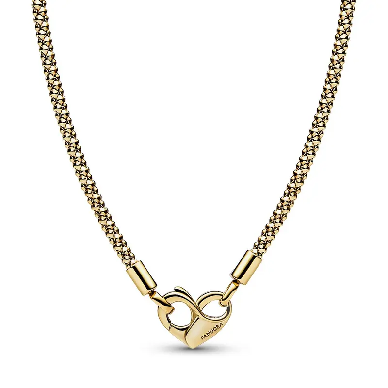 Pandora Moments studded schakelketting goudverguld 362451C00