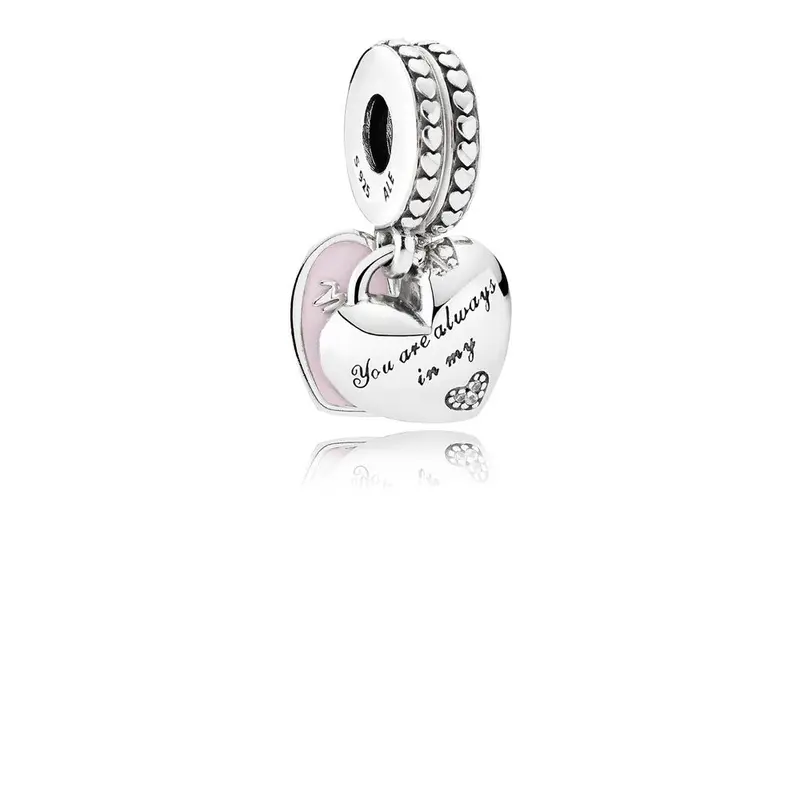 Pandora Mother & Daughter Hearts Hangende Bedel zilver 792072EN40