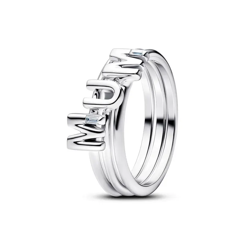 Pandora MUM Letters Deelbare Ring zilver 194458C01
