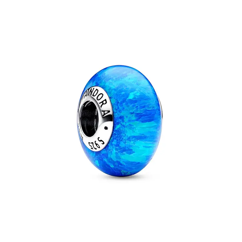 Pandora Opalescent Oceaan Blauwe Bedel zilver 791691C02