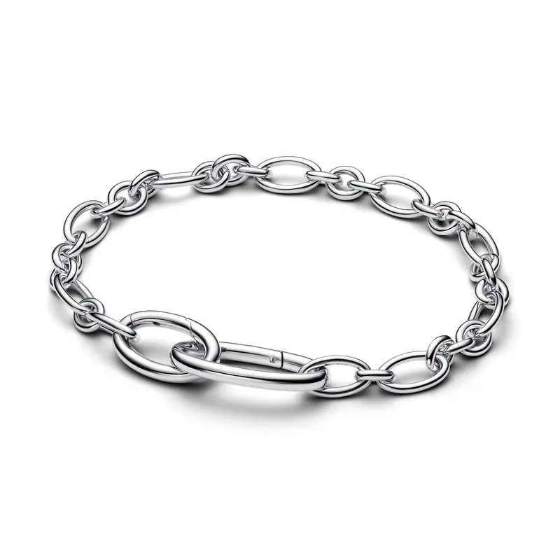 Pandora Openable Ovale Schakelarmband zilver 594678C00