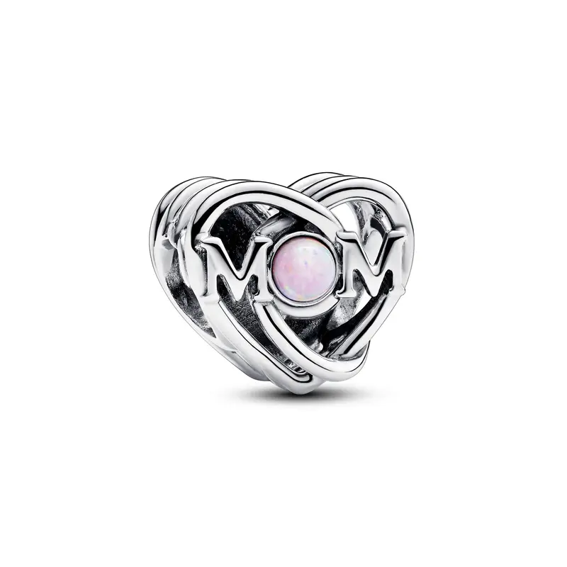 Pandora Opengewerkte Mum en Hart Bedel zilver 793233C01
