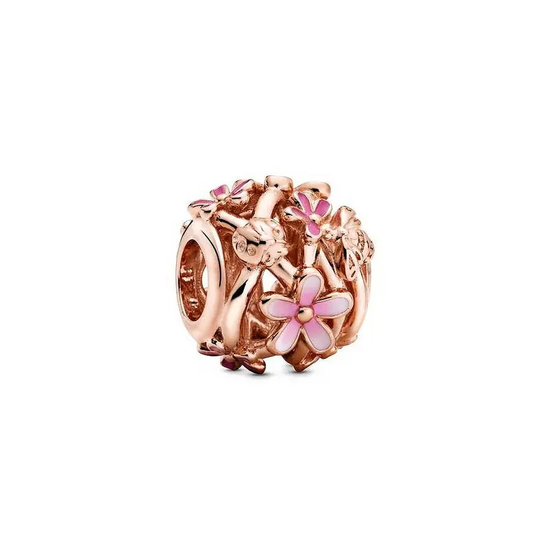 Pandora Opengewerkte Roze Madeliefjes Bedel roségoudverguld 788772C01