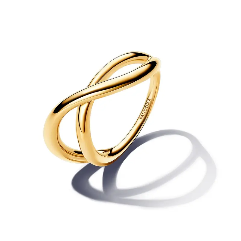 Pandora Organisch Gevormde Infinity Ring goudverguld 163318C00