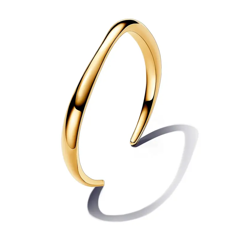 Pandora Organisch Gevormde Open Bangle goudverguld 563310C00