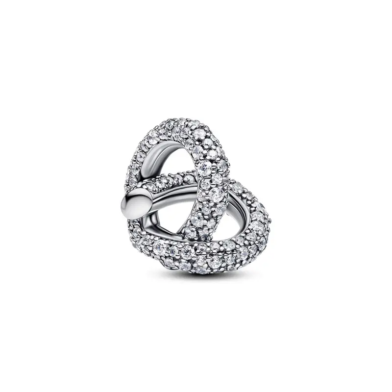 Pandora Pavé Infinity Knoop Hart Bedel zilver 793771C01