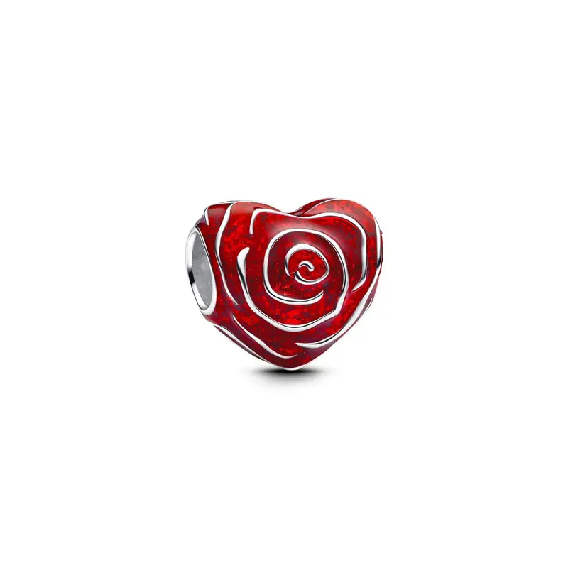 Pandora Roos Hart Bedel zilver 793673C01