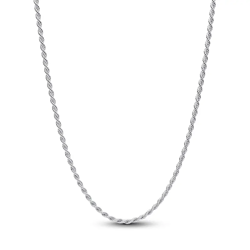 Pandora Rope Schakel Halsketting zilver 394687C00