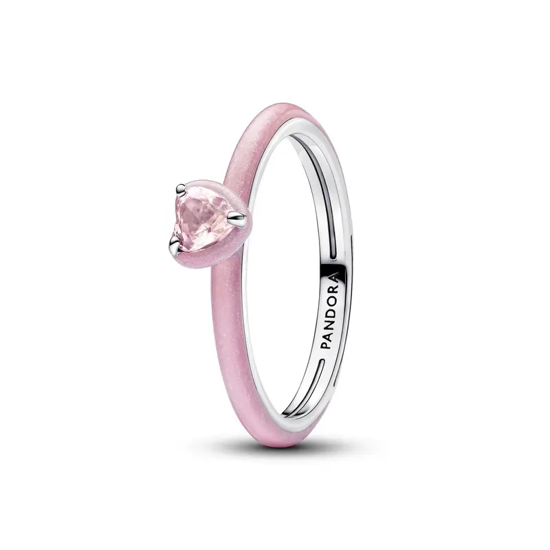 Pandora Roze Chakra Hart Ring zilver 193088C02