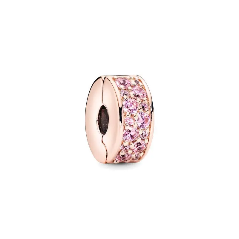 Pandora Roze Pavé Clipbedel roségoudverguld 781817PCZ