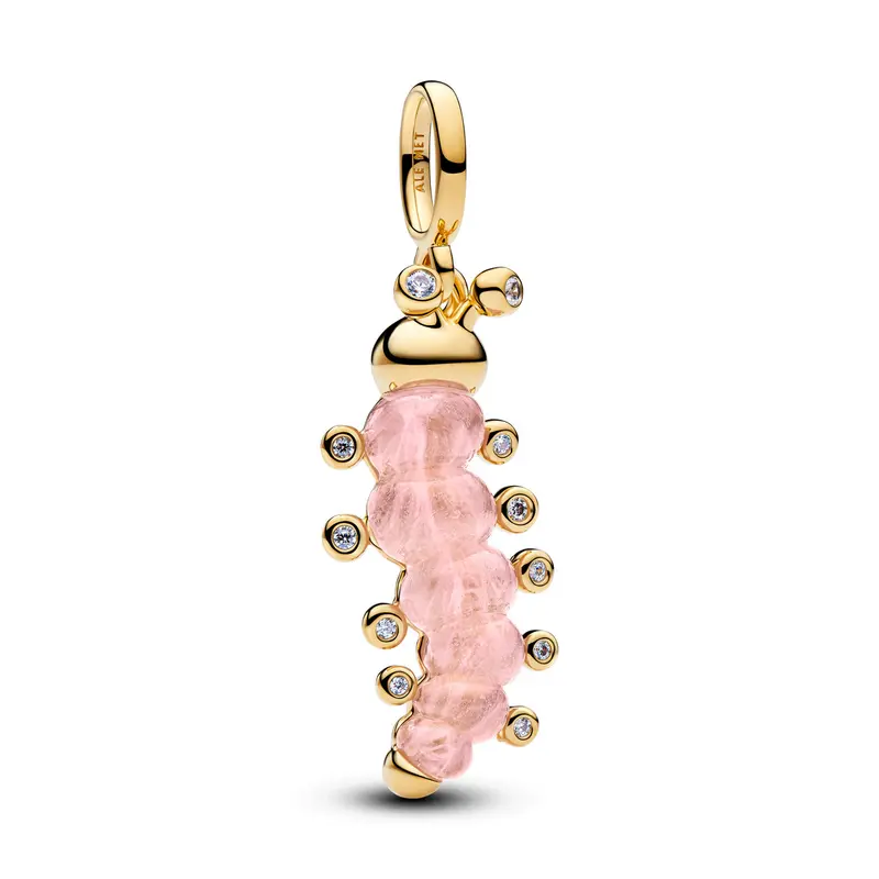 Pandora Roze Rups Bedel goudverguld 764489C01