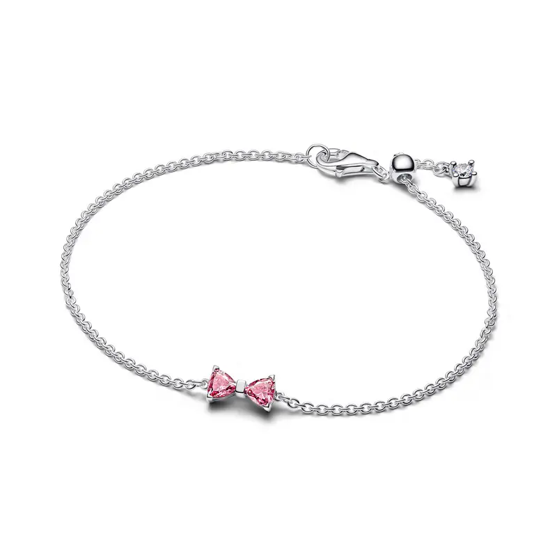 Pandora Schakelarmband met strikje zilver 594234C01