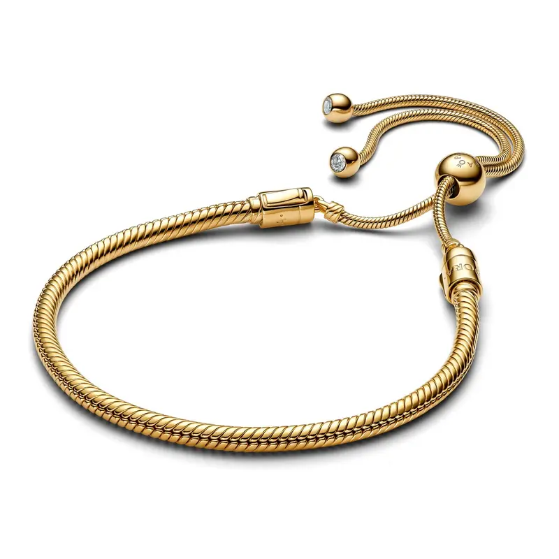 Pandora Schuifarmband met slangenschakel goudverguld 563580C01